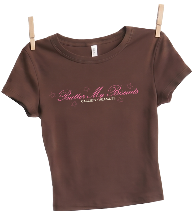 Brown baby tee